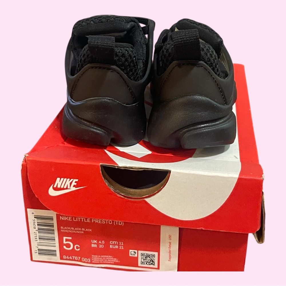 Black Nike Little Presto - 5C Toddler - Picture 3 of 6